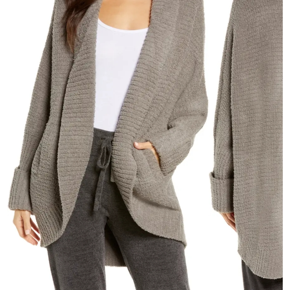 BAREFOOT DREAMS "COZYCHIC LITE" SZ M WAFFLE COOCON KAFTAN